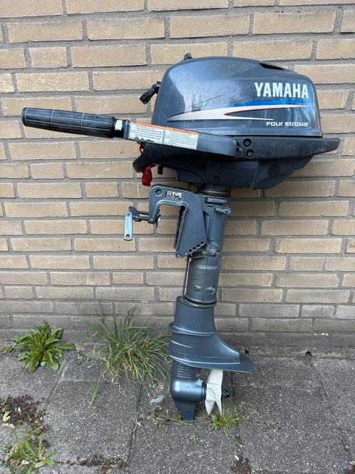 4 takt Yamaha 4 pk kortstaart, Watersport en Boten, Buiten- en Binnenboordmotoren, Gebruikt, Benzine, Buitenboordmotor, Minder dan 5 pk