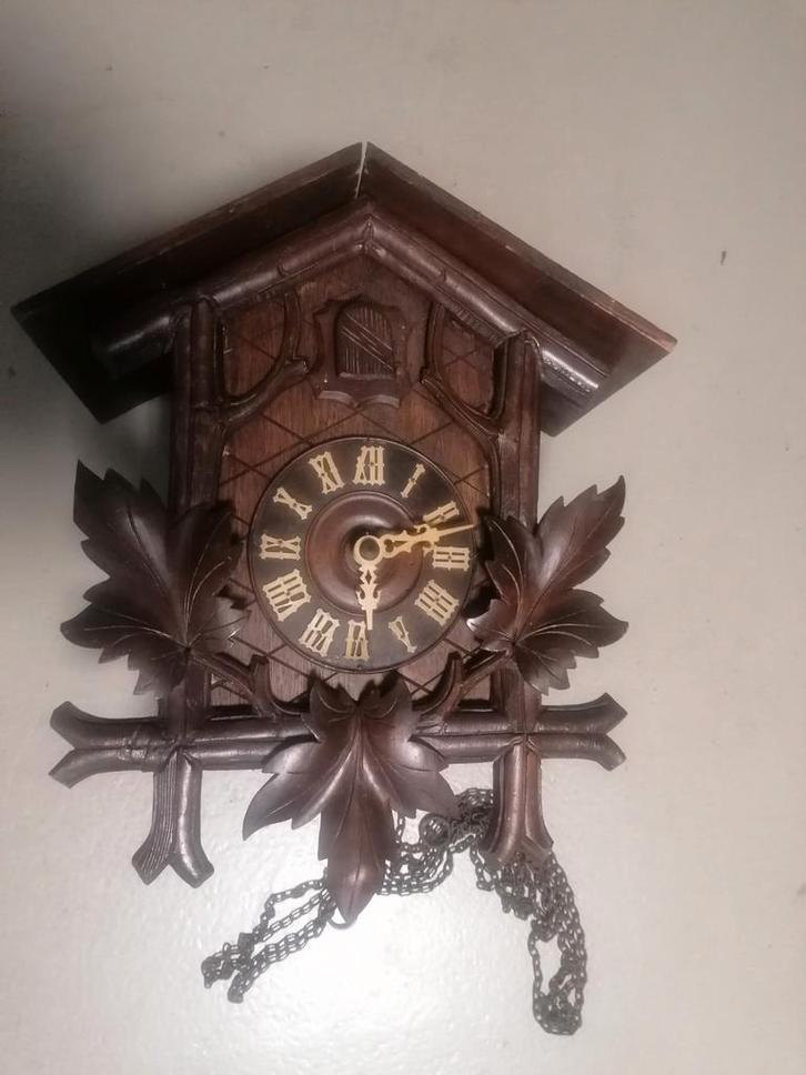 Koekoeksklok - Traditioneel Houtsnijwerk, Antiek en Kunst, Antiek | Klokken, Ophalen of Verzenden