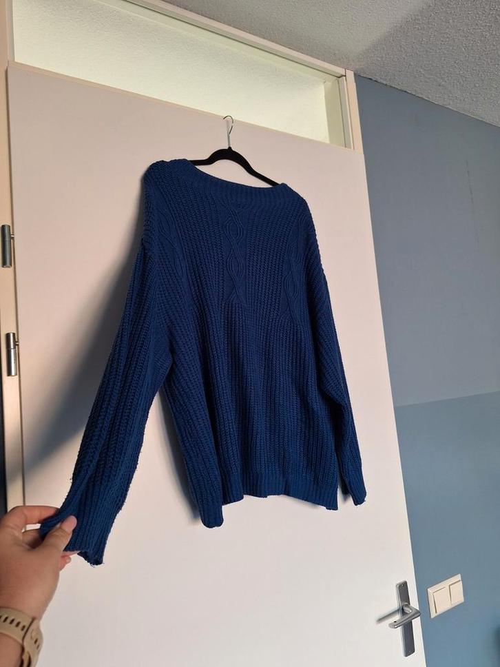 Kobalt blauwe trui Shein Curve mt 54, Kleding | Dames, Grote Maten, Zo goed als nieuw, Trui of Vest, Blauw, Ophalen of Verzenden