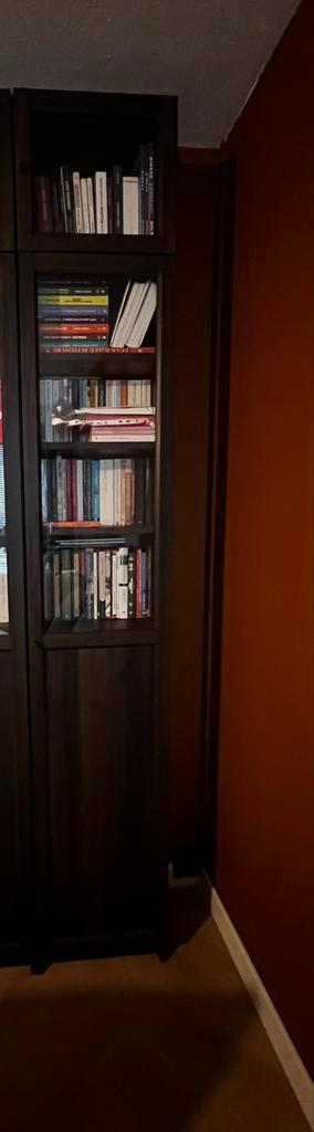 IKEA BILLY / OXBERG Boekenkast zwart eikenpatroon - afbeelding 1