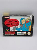 Kuifje in Tibet Snes Compleet met Doos en Box Protector, Avontuur en Actie, Gebruikt, 1 speler, Ophalen of Verzenden
