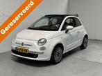 Fiat 500C 0.9 TwinAir Turbo Cult CLIMA / LEER / ELK.PAKKET, Gebruikt, Euro 6, Cabriolet, Wit