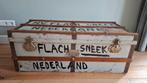 Oude verhuiskist N.V. Flach Sneek Nederland, Ophalen, Minder dan 50 cm, Gebruikt, 100 tot 150 cm