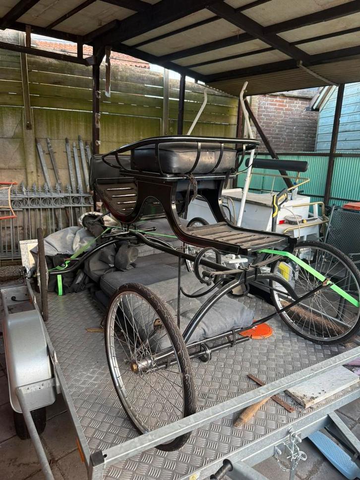 Concours kar met tuig, Dieren en Toebehoren, Rijtuigen en Koetsen, Zo goed als nieuw, Overige typen