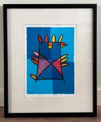 zeefdruk Jacqueline Schafer vreemde vogel, Antiek en Kunst, Ophalen