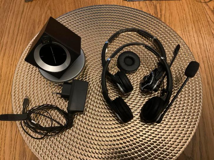 Sennheiser DW Pro 2 HS + DW BS USB ML - Onderdelen/Reparatie, Audio, Tv en Foto, Koptelefoons, Gebruikt, Op oor (supra aural)