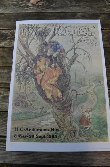 Poster boekillustratie H.B. Andersen beschikbaar voor biedingen