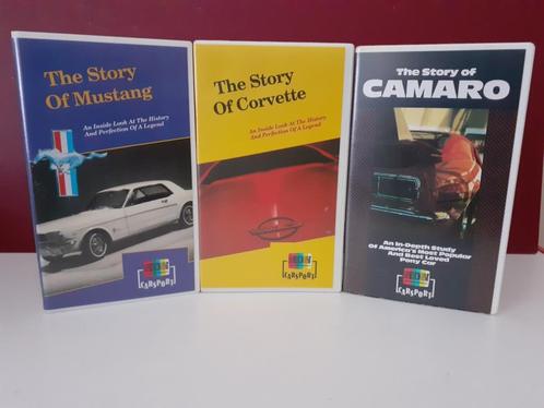 Story of Mustang/Corvette/Camaro       VHS     set of 3, Cd's en Dvd's, VHS | Documentaire, Tv en Muziek, Gebruikt, Documentaire