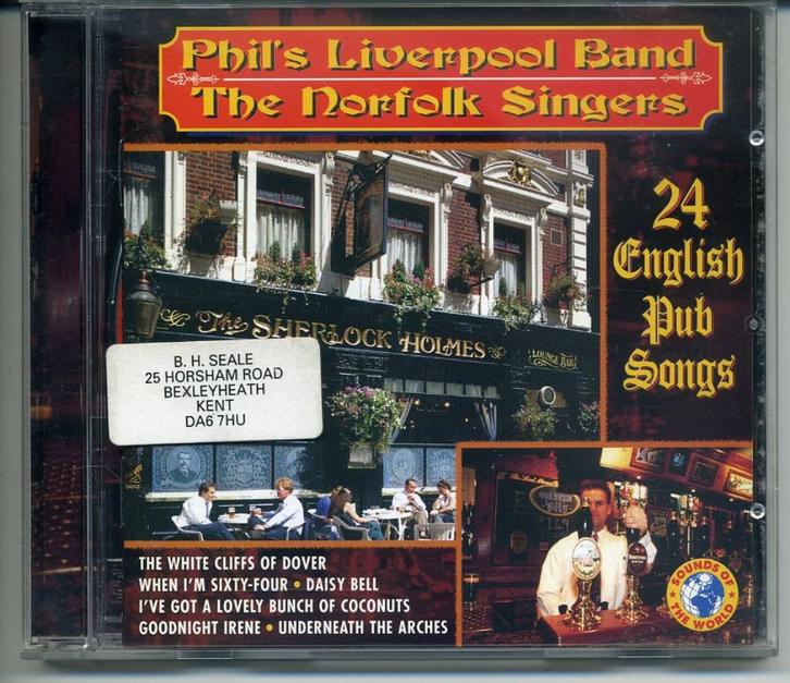 Phil's Liverpool Band Norfolk Singers 24 English Pub Songs, Cd's en Dvd's, Cd's | Wereldmuziek, Zo goed als nieuw, Europees, Ophalen of Verzenden