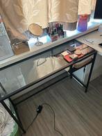 Zwarte make-up tafel, Huis en Inrichting, Tafels | Kaptafels, Ophalen, Metaal of Aluminium, 50 tot 100 cm, Zo goed als nieuw