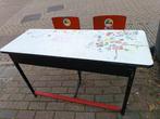 Vintage oude school kinder bureau, Ophalen, Gebruikt, Tafel(s) en Stoel(en)