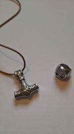 Thors Hamer ketting & Yggdrasill ring, Ophalen of Verzenden, Zo goed als nieuw, Zilver, Zilver