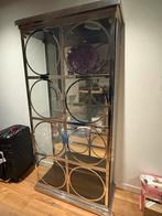 Luxe glazen kast met inbouwlamp - 45x96x205 cm, Huis en Inrichting, Kasten | Vitrinekasten, Ophalen, Met plank(en), Minder dan 50 cm