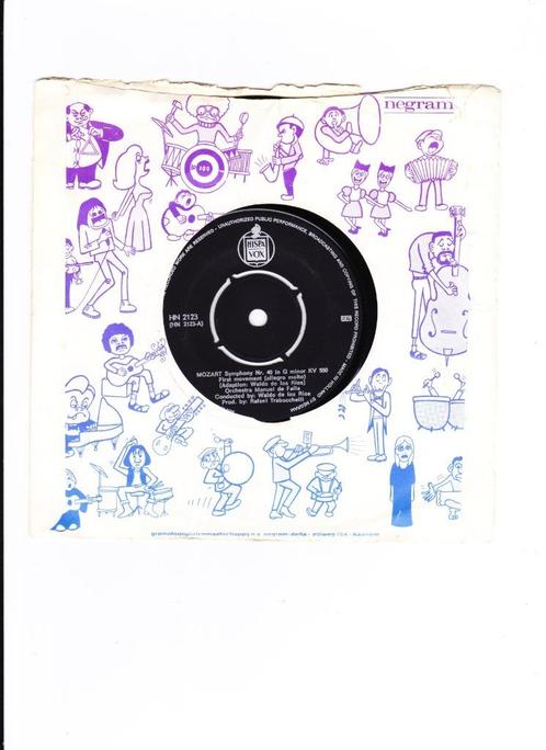 Single Mozart en Mendelssohn, Cd's en Dvd's, Vinyl Singles, Gebruikt, Single, Klassiek, 7 inch, Ophalen of Verzenden