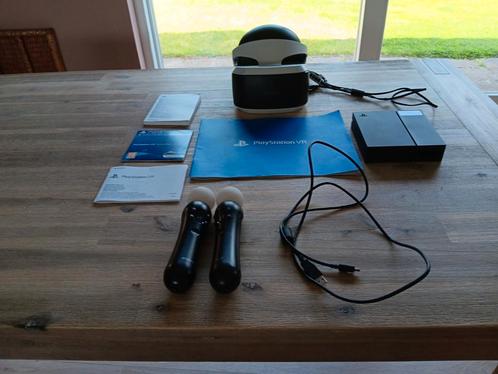 Playstation VR. Inclusief controllers, demo disc, en camera, Spelcomputers en Games, Virtual Reality, Gebruikt, Sony PlayStation
