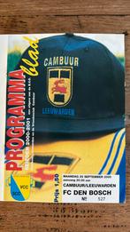 Programma Cambuur-FC Den Bosch 25 september 2000, Verzamelen, Sportartikelen en Voetbal, Boek of Tijdschrift, Overige binnenlandse clubs