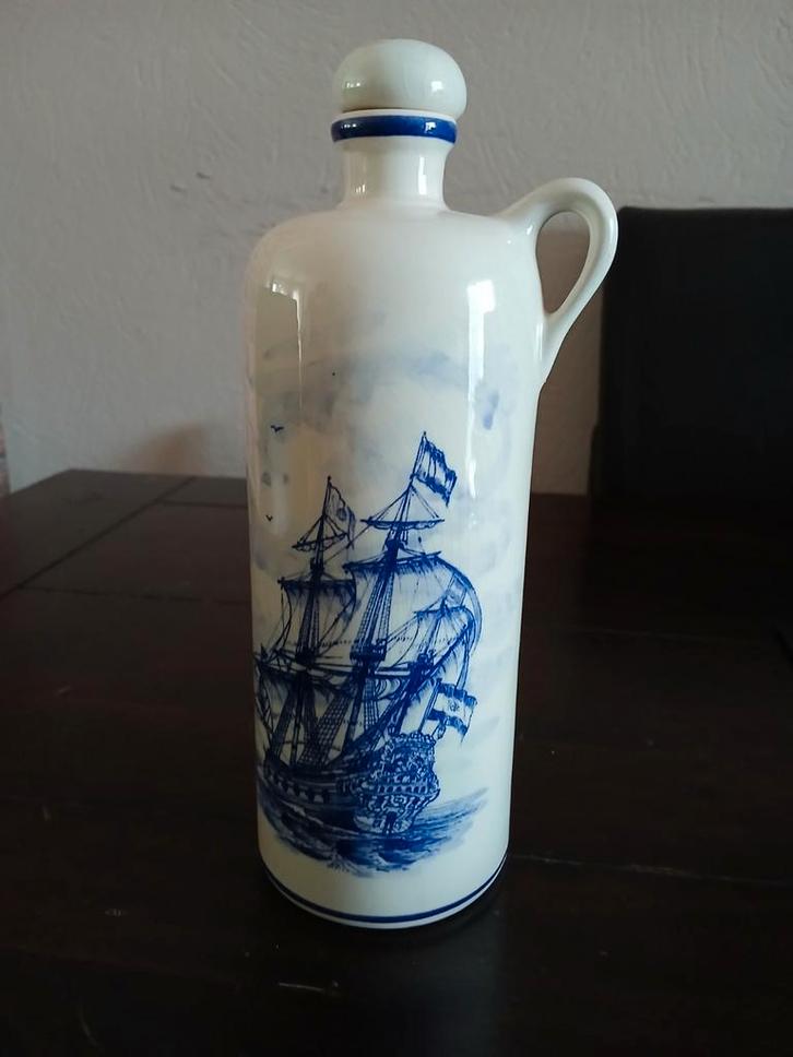 Delfts Blauw Kruik met Schip, Antiek en Kunst, Antiek | Keramiek en Aardewerk, Ophalen of Verzenden