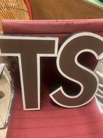Letters T en S als decoratie vintage jaren ‘80, Huis en Inrichting, Woonaccessoires | Overige, Gebruikt, Ophalen of Verzenden
