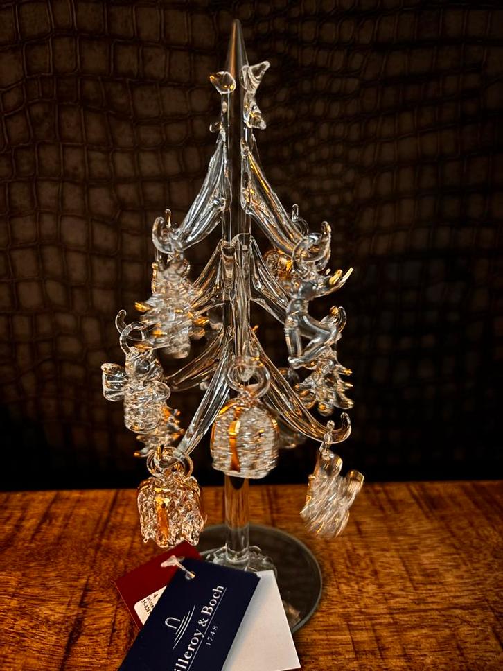 Villeroy & Boch Glazen Boompje met Ornamenten - Nieuw!, Huis en Inrichting, Woonaccessoires | Kandelaars en Kaarsen, Nieuw, Kandelaar