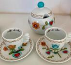 THUN  2 x koffie kopje met schotel en suikerpotje, Antiek en Kunst, Ophalen