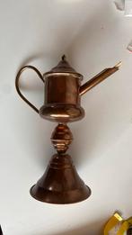 Koperen olielamp met lont, Antiek en Kunst, Ophalen, Koper