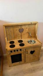 Steigerhout speel keuken, Ophalen, Zo goed als nieuw