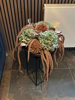 Opgemaakt bloemstuk met droog en kunst bloemen, Ophalen, Gebruikt, Onbekend, Onbekend