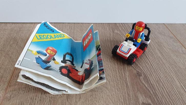 Vintage Lego Town 6609 - Race Car, Kinderen en Baby's, Speelgoed | Duplo en Lego, Gebruikt, Lego, Complete set, Ophalen of Verzenden