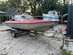 Mooie originele Big Buster met 60 pk Mercury., Watersport en Boten, Vis- en Consoleboten, Ophalen, Gebruikt, Aluminium, 3 tot 6 meter