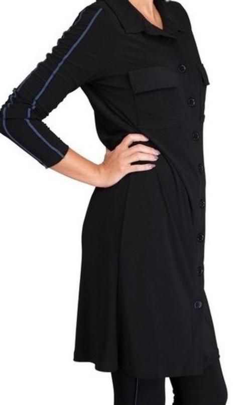 Zoso soepel vallend jurkje “Tessy” zwart wit zgan XS, Kleding | Dames, Jurken, Zo goed als nieuw, Maat 34 (XS) of kleiner, Zwart