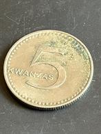 5 Kwanzas 1975 Angola, Postzegels en Munten, Munten | Afrika, Losse munt, Overige landen, Verzenden