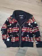 Pendleton Fleece Bomber Jacket, Zwart, Ophalen of Verzenden, Zo goed als nieuw, Maat 42/44 (L)