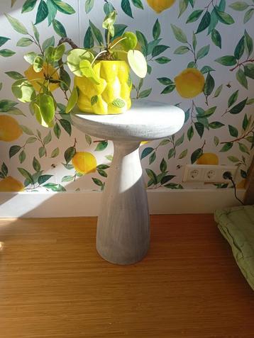 Leuke bijzettafel of plantentafel van beton beschikbaar voor biedingen