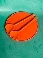 Retro opscheplepels slabestek set van 2 Mepal Rosti oranje