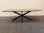 Deens ovale eettafel HPL marmer 240x110, 100 tot 150 cm, 200 cm of meer, Ophalen of Verzenden, Zo goed als nieuw
