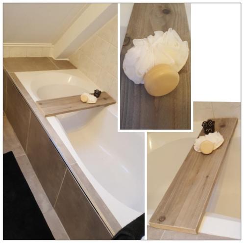 Badkamer badplank steigerhout, suar, eiken boomstam NIEUW, Huis en Inrichting, Badkamer | Badkamermeubels, Nieuw, 25 tot 50 cm