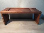 Vintage houtsnijwerk tafeltje inklapbaar houten tafel, Ophalen of Verzenden, Huis en Inrichting