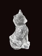 Massieve poes van Stig A Kärrstrand Pukeberg Zweden, Antiek en Kunst, Antiek | Glas en Kristal, Ophalen of Verzenden