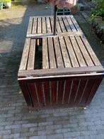 Tuintafel, Tuin en Terras, Tuintafels, Ophalen, Gebruikt, Rechthoekig, Hout