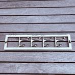 K(l)apstok small met 4 haken nikkel, Wandkapstok, Gebruikt, Ophalen of Verzenden, Minder dan 100 cm