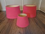 Mooie roze lampenkappen, Huis en Inrichting, Lampen | Lampenkappen, Ophalen, Overige kleuren, 25 tot 50 cm, Rond
