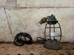 Brocante/ industriële Franse lamp/ allegonda, Ophalen of Verzenden