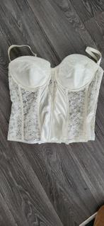 Kanten bustier, Kleding | Dames, Ophalen of Verzenden, Wit, Zo goed als nieuw, Accessoires