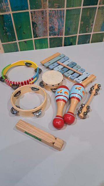 Instrumenten van hout voor baby peuter kleuter  beschikbaar voor biedingen
