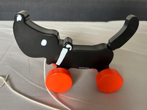 Takkie HEMA houten trek dier loop touw hond, Kinderen en Baby's, Speelgoed | Houten speelgoed, Zo goed als nieuw, Ophalen of Verzenden