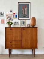 Prachtig dressoir vintage mid century design, Met deur(en), 25 tot 50 cm, 100 tot 150 cm, Gebruikt