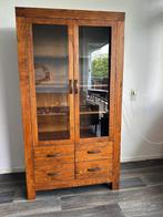 Houten Kast, Huis en Inrichting, Kasten | Vitrinekasten, Ophalen, Gebruikt, 25 tot 50 cm