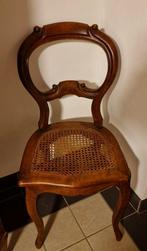 Originele staat antiek Biedermeier stoeltje webbing, Ophalen