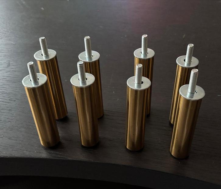 8 Gouden Ösarp Pootjes voor Ikea Besta, Huis en Inrichting, Kasten | Overige, Gebruikt, Ophalen of Verzenden