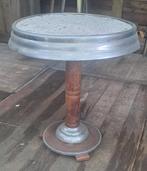 Oude rooktafel, bijzettafel, Huis en Inrichting, Overige materialen, Minder dan 55 cm, Gebruikt, Rond